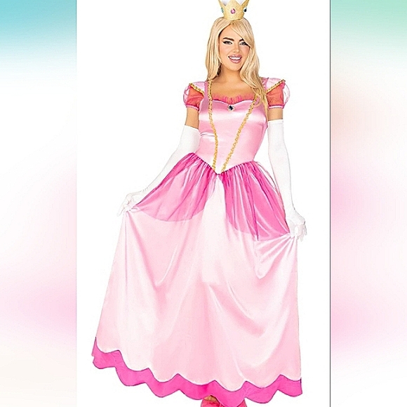 CLASSIC Princess Satiny Halloween Costume Maxi Dress NWT - Picture 7 of 13